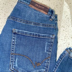 Zara Girls Denim High Skinny Jean Distressed 13-14